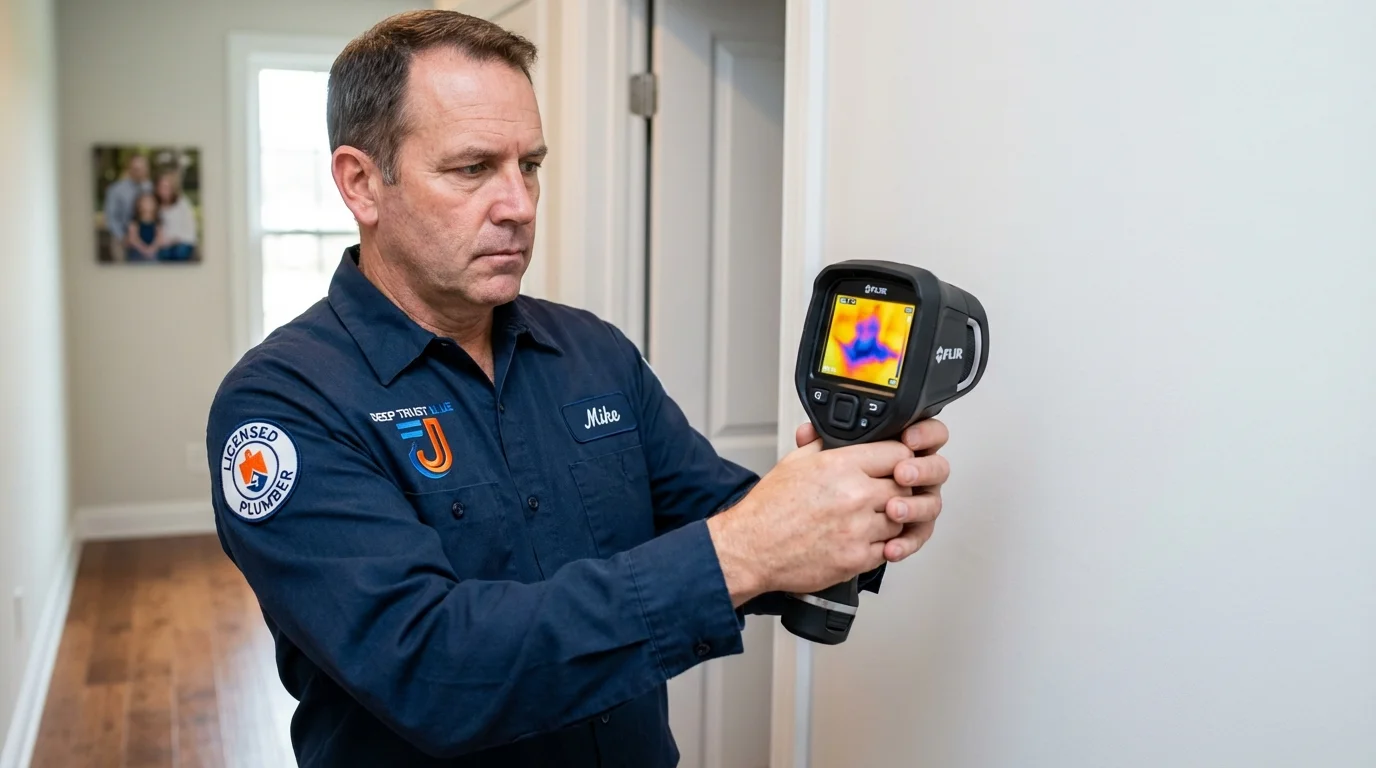 Thermal imaging leak detection by Johns Plumbing LLC in Tornillo